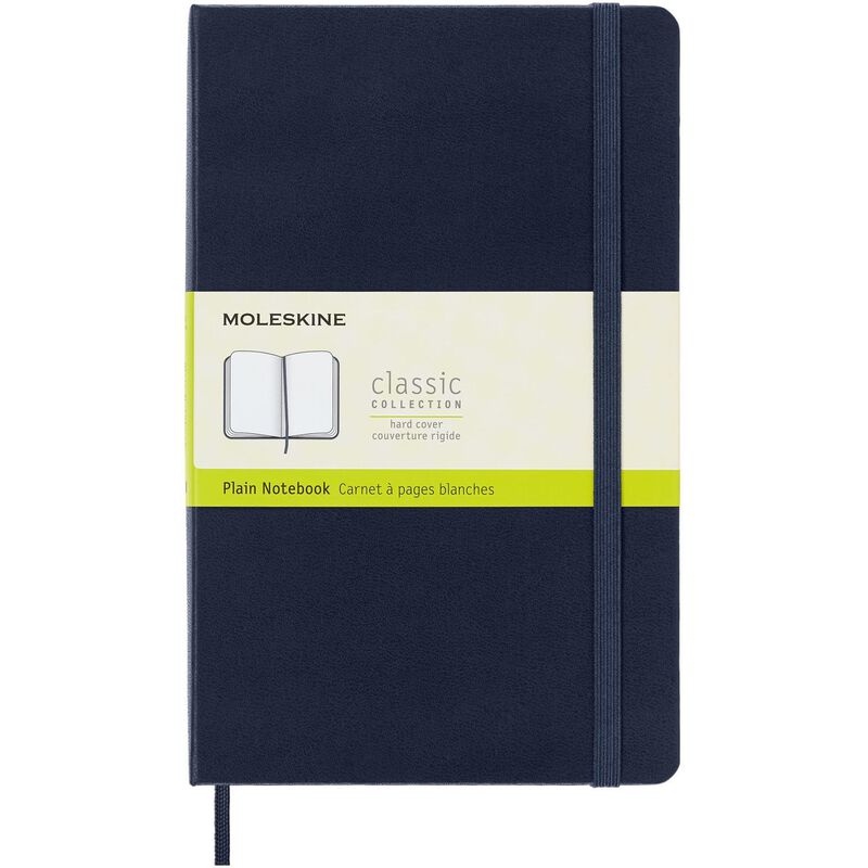 Moleskine Notebook Large Plain Sap.Blue Hard image number 0